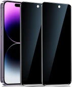 iPhone 15 Plus Uyumlu Gizlilik Filtreli Hayalet Ekran Koruyucu Cam(2 Adet) - 1