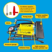 Simply Brands Basinç Göstergeli Çift Pistonlu Ayak Pompasi thumbnail 4