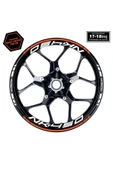 İndispensableyl Neon Turuncu CFMOTO 450NK Motosiklet Jant Sticker Etiket Modeli İç & Dış Takım thumbnail 1