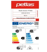 Petlas 205/60 R16 92V Multi Action PT565 Oto 4 Mevsim Lastiği (Üretim Yılı:2025) thumbnail 1