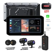 KNMASTER MOTOPLAY 2000 – 6.25” 2K Çift Kameralı CarPlay & Android Auto Destekli Multimedya Ekranı - 1