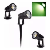 Elektrikle Çalışır 10 Watt Yeşil Işık Ampul Dahil Metal Gövde Fonksiyonlu Bahçe Duvar ve Çim Armatürü thumbnail 5