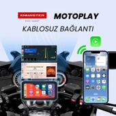 KNMASTER MOTOPLAY 2000 – 6.25” 2K Çift Kameralı CarPlay & Android Auto Destekli Multimedya Ekranı - 6