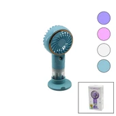 SU SPREYLİ  USB MİNİ FAN ÇAP=7.3CM - Y:16CM SABİT BAŞLIK 3 KADEME HIZ  TELEFONLUKLU AYAK APARAT (5047) - 1