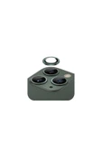 SUNİX Iphone 13 Pro / 13 Pro Max Ile Uyumlu Darbeye Dayanıklı Safir Kamera Lens Koruyucu Yeşil - 1