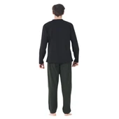 Estiva %100 Pamuk İki İplik Uzun Kol Erkek Pijama Takım - 2