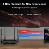 MERCUSYS MR25BE BE3600 WIFI7 DUAL BAND EV OFİS TİP ROUTER thumbnail 4