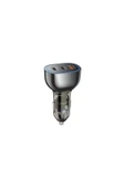 SUNİX 68W Çift PD ve Usb Girişli Hızlı Araç Şarj Başlığı C-600 - 1
