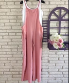 Kadın İp Askılı Atlet Detay Aerobin Salaş Tulum - 2