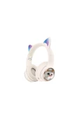 SUNİX Wireless 5.3 Stereo Kedili Kulak Üstü Bluetooth Kulaklık Beyaz Blt-45 - 1