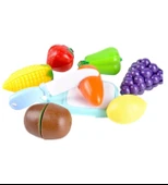 Oyuncak Sebze-Meyve Kesme Seti, Kesme Tahtalı 16 Parça thumbnail 2