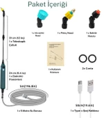 Monozone Elektrikli Basınçlı Su Tabancası Şarj Edilir Elektrikli Bahçe Sulama Püskürtücü 5m Hortum thumbnail 3