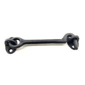 Antika Tarz Dekoratif Pirinç Maymuncuk Çengeli - 13cm, Oksit - 1