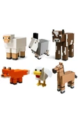 Minecraft PixelZoo Seti Koyun İnek Keçi Tilki Tavuk At - 1