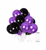 25 Adet Siyah, 25 Adet Mor Balon thumbnail 1