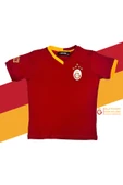 Galatasaray Orijinal Lisanslı 5 Yıldızlı Kırmızı Basic Çocuk T-shirt - 1