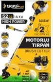 SGS5361 - Profesyonel Benzinli Motorlu Ot Biçme Yan Tırpan Makinası 52 cc - 2