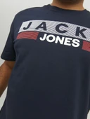 Jack Jones Corp Logo Plus Erkek Tişört 12158505 thumbnail 3