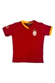 Galatasaray Orijinal 5 Yıldızlı Kırmızı Basic Çocuk T-shirt Gs Aslan Baskılı Hediyelik Ahşap Kutulu - 5