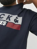 Jack Jones Corp Logo Plus Erkek Tişört 12158505 thumbnail 2