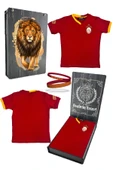 Galatasaray Orijinal 5 Yıldızlı Kırmızı Basic Çocuk T-shirt + Bileklik Set Hediyelik Ahşap Kutulu - 1