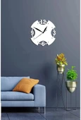 Beyaz Modern Ahşap dekor Saat - 1