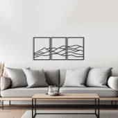 3lu Geometrik Dağ modern dekoratif dekor tablo - 1