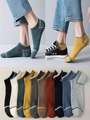 10'lu Erkek Çemberli Renkli Patik Ekonomik Paket Kısa Spor Sneakers Çorap thumbnail 1