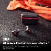 Philips TAA7507BK Kablosuz Spor Kulaklık, IPX5, ANC Pro, Rüzgar Gürültüsü Önleme thumbnail 3