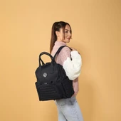 M&y Kitty Deri Anne Bebek Bakım Sırt Çantası 7271 Siyah thumbnail 5