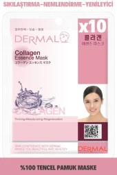 Dermal 10'lu Kolajen Özlü Tek Kullanımlık Cilt Bakım Maskeleri thumbnail 1