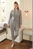 Artış 11301 Kadın Sabahlıklı Pijama Takımı - 2