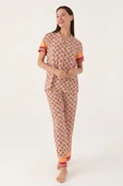 Pierre Cardin PC8823-S Kadın Gömlek Yaka Pijama Takımı - 1
