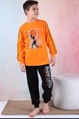 Kapitex 5180 Erkek Çocuk Desenli Uzun Kol Pijama Takımı - 4
