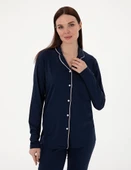 Pıerre Cardın 7717-S Bayan Gömlek Pijama Takımı - 1