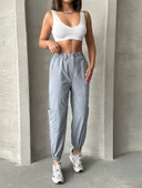 Jogger lastik paça pantolon - 4