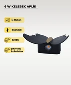 6W. Kelebek Aplik Çift Yönlü 3200K Sarı Işık thumbnail 1