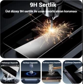 iPhone 12 Pro Uyumlu Gizlilik Filtreli Hayalet Ekran Koruyucu Cam(2 Adet) - 4