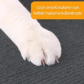 Beylini Kedi Tırmalama Halısı Yapışkanlı Her Yüzeye Uygulanabilir Kesilebilir Mobilya Koruyucu Mat Antrasit (40X50) - 3