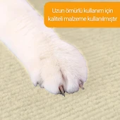 Beylini Kedi Tırmalama Halısı Yapışkanlı Her Yüzeye Uygulanabilir Kesilebilir Mobilya Koruyucu Mat Krem (40X50) - 5