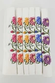 Fiesta El-Yüz Havlusu Moda Renkli Kanaviçe Nakışlı 50x90 - 3