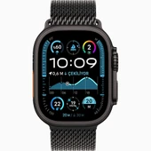 Apple Watch Ultra 2 GPS + Cellular 49mm Siyah Titanyum Kasa Siyah Titanyum Milano Loop - S thumbnail 1