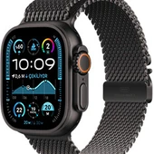 Apple Watch Ultra 2 GPS + Cellular 49mm Siyah Titanyum Kasa Siyah Titanyum Milano Loop - S thumbnail 5
