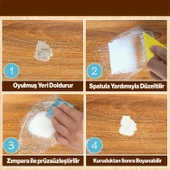 Ahşap Parke Çizik Giderici Masif Kaplama Beyaz Renk 1 Kg Tamir Dolgu Boşluk Doldurucu Onarım Macunu thumbnail 2