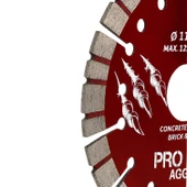 115x22.23 mm Turbo Segment Elmas Kesme Diski Avuç Taşlama Seramik Beton Granit Tuğla Blok İçin Uygun thumbnail 2