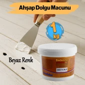 Ahşap Parke Çizik Giderici Masif Kaplama Beyaz Renk 1 Kg Tamir Dolgu Boşluk Doldurucu Onarım Macunu thumbnail 1