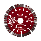 115x22.23 mm Turbo Segment Elmas Kesme Diski Avuç Taşlama Seramik Beton Granit Tuğla Blok İçin Uygun thumbnail 4