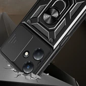 İnfinix Hot 30 Play Kılıf Magnetik Standlı Kamera Korumalı Zore Sürgülü Vega Kapak - 4