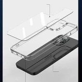 iPhone 14 Pro M-safe Şarj Özellikli Kamera Çıkıntılı Silikon Kılıf thumbnail 12