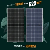 Sistem Solar TOPCon 625w Watt Güneş Paneli Monokristal Paletli - 3